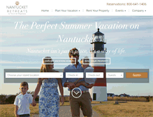Tablet Screenshot of nantucketretreats.com